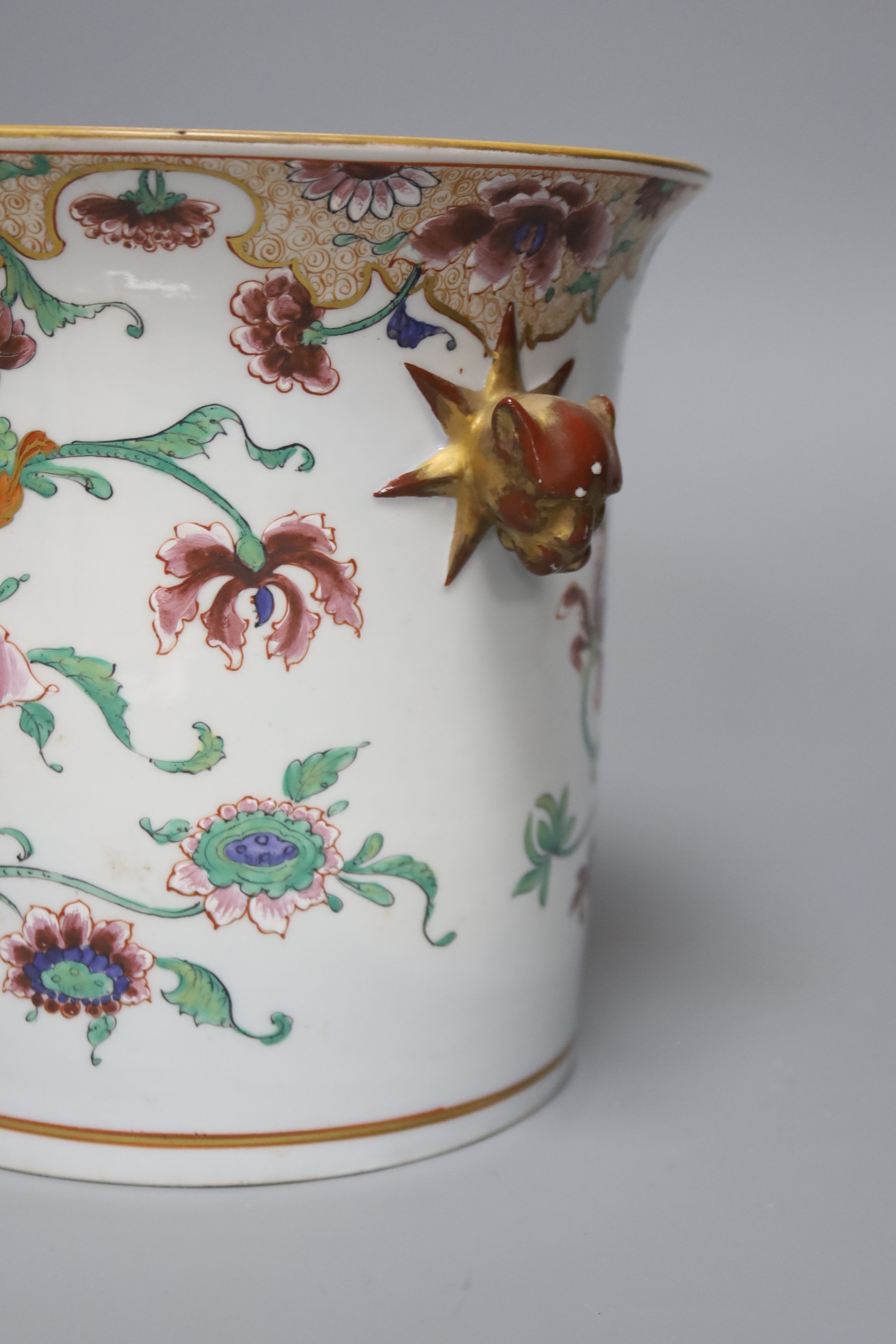 A 19th century French porcelain wine cooler